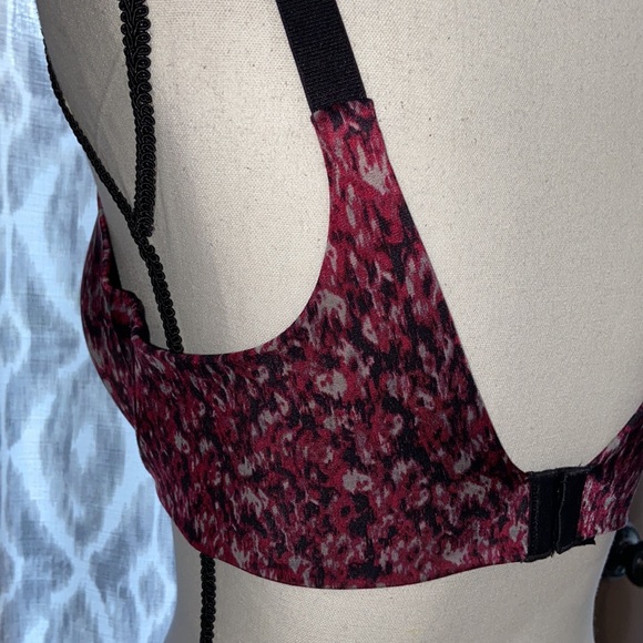NWOT Sexy Smoothing Bra Mulberry/Gray/Black Print - Picture 10 of 15